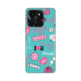 Silikonska futrola - maska print za Huawei Honor X6a Love.