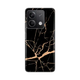 Silikonska futrola - maska print za Xiaomi Redmi Note 13 4G All Black.