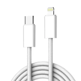 USB Data kabl LDNIO LC902-I 30W Type C na Lightning beli 2m.