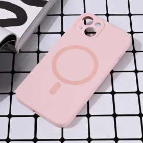 Futrola - maska Magsafe Pure color za iPhone 13 6.1 roze.