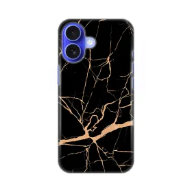 Silikonska futrola - maska print za iPhone 16 6.1 All Black.