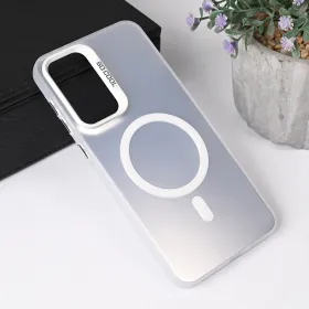 Futrola - maska Magsafe Clear za Samsung A366 Galaxy A36 5G srebrna.