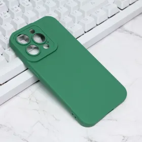 Futrola - maska Silikon Pro Camera za iPhone 14 Pro 6.1 tamno zelena.