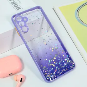 Futrola - maska Frame Glitter za Samsung A136 Galaxy A13 5G ljubicasta.