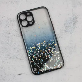 Futrola - maska Frame Glitter za iPhone 12 Pro Max 6.7 crna.