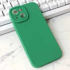 Futrola - maska Silikon Pro Camera za iPhone 15 6.1 tamno zelena.