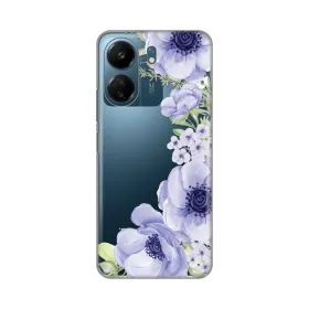 Silikonska futrola - maska print Skin za Xiaomi Redmi 13C Blue Roses.