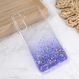 Silikonska futrola - maska Glitter za Samsung A165F Galaxy A16 5G ljubicasta.