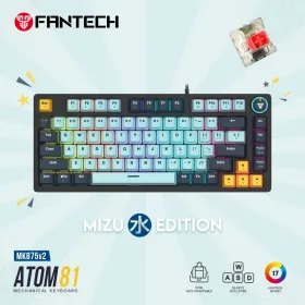 Tastatura Mehanicka Gaming Fantech MK875 RGB Atom 81 SkyBlue (Red switch).