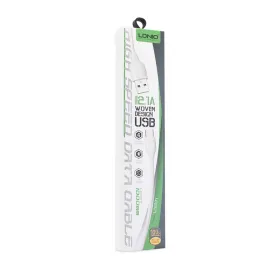 USB Data kabl LDNIO LS371 za iPhone lightning beli 1m.