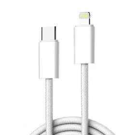 USB Data kabl LDNIO LC901-I 30W Type C na Lightning beli 1m.
