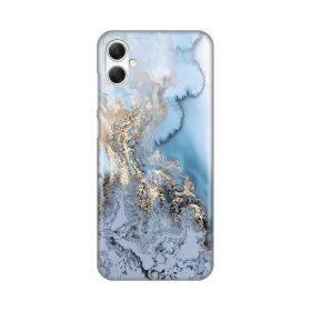 Silikonska futrola - maska print za Samsung A055 Galaxy A05 Blue Gold Marble.