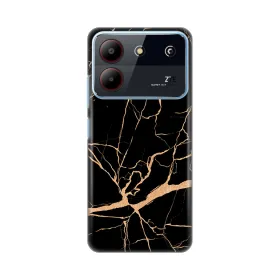 Silikonska futrola - maska print za ZTE Blade A54 All Black.