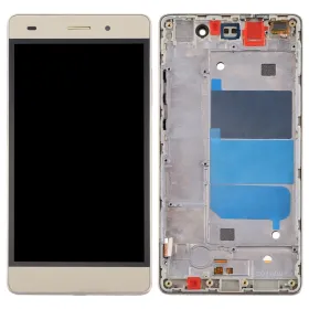 LCD ekran / displej za Huawei P8 Lite + touchscreen + frame Gold.