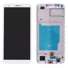LCD ekran / displej za Huawei Y7 Prime 2018+touch screen beli+frame.