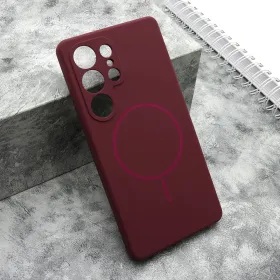 Futrola - maska FLEX MagSafe za Samsung S938 Galaxy S25 Ultra 5G bordo (MS).