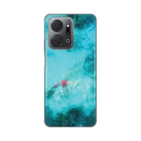 Silikonska futrola - maska print za Huawei Honor X7a Marbel Sky.