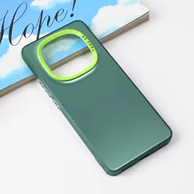 Futrola - maska Clear za Xiaomi Redmi Note 14 Pro Plus 5G zelena.