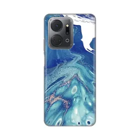 Silikonska futrola - maska print za Huawei Honor X7a Blue Marble.