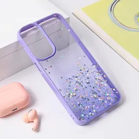 Futrola - maska Frame Glitter za Samsung A165F Galaxy A16 ljubicasta.
