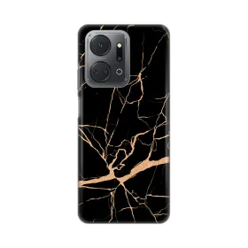 Silikonska futrola - maska print za Huawei Honor X7a All Black.