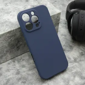 Futrola - maska VELVET TOUCH za iPhone 16 Pro (6.3) tamno plava (MS).