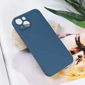 Futrola - maska Teracell Soft Velvet za iPhone 13 6.1 plava.