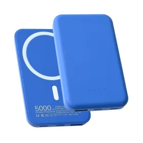 Power bank prenosiva baterija Magsafe PD 5000 mAh plava.