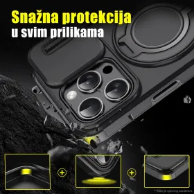 Futrola - maska CamShield Ring stand za Samsung A366 Galaxy A36 5G/A566 Galaxy A56 5G plava.