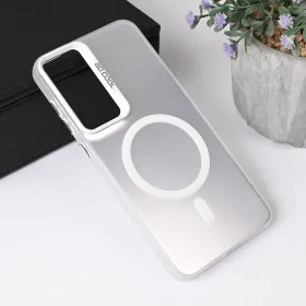 Futrola - maska Magsafe Clear za Samsung S936 Galaxy S25 Plus 5G srebrna.