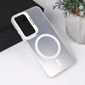 Futrola - maska Magsafe Clear za Samsung S931 Galaxy S25 5G srebrna.