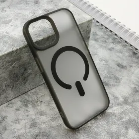 Futrola - maska BLURRY MagSafe za iPhone 15 (6.1) crna (MS).