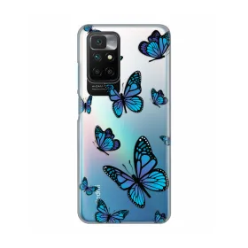 Silikonska futrola - maska print Skin za Xiaomi Redmi 10/Redmi 10 Prime Blue butterfly.