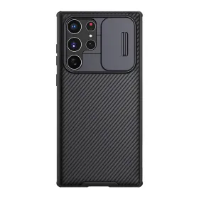 Futrola - maska Nillkin Cam Shield Pro za Samsung Galaxy S22 Ultra 5G crna (MS).