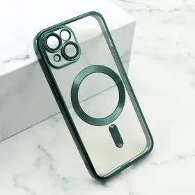 Futrola - maska CAMERA PROTECT MagSafe za iPhone 15 (6.1) zelena (MS).