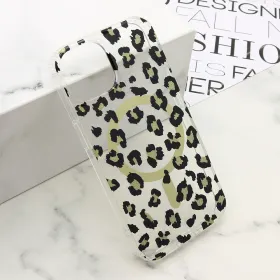 Futrola - maska LEOPARD MagSafe za iPhone 13 (6.1)/iPhone 14 (6.1) crna (MS).