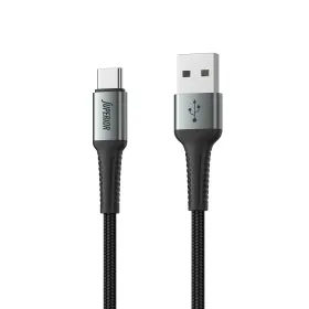 USB data kabl Superior SU-K104 pleteni Fast 27W 3A USB A na Type C 1m crni (MS).