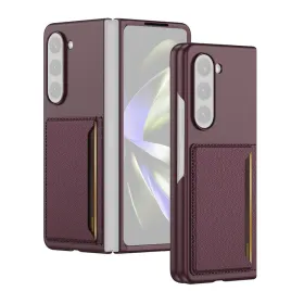 Futrola - maska ELEGANT CARD za Samsung F946 Galaxy Z Fold 5 5G ljubicasta (GKK case) (MS).