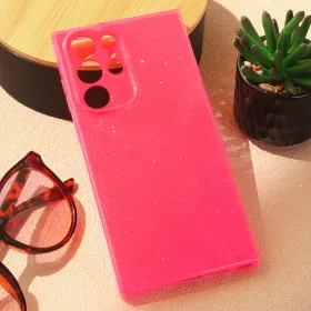 Futrola - maska Sparkle Dust za Samsung Galaxy S22 Ultra 5G pink.