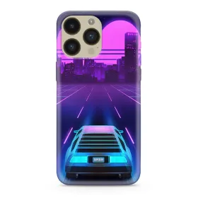 Futrola - maska ultra tanki print CLEAR NEON WAVE za iPhone 14 Pro Max (6.7) NW02 (MS).