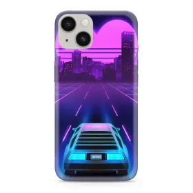 Futrola - maska ultra tanki print CLEAR NEON WAVE za iPhone 14 (6.1) NW02 (MS).