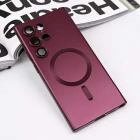 Futrola - maska Magsafe Chrome za Samsung Galaxy S23 Ultra bordo.