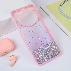 Futrola - maska Frame Glitter za Xiaomi Redmi A3 roze.
