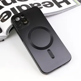 Futrola - maska Magsafe Chrome za iPhone 14 6.1 crna.