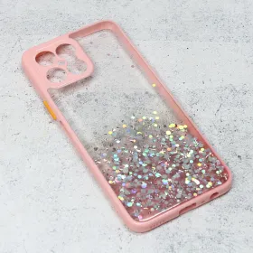 Futrola - maska Frame Glitter za Huawei Honor X8 roze.