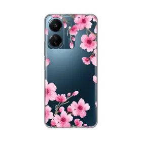 Silikonska futrola - maska print Skin za Xiaomi Redmi 13C Rose Flowers.