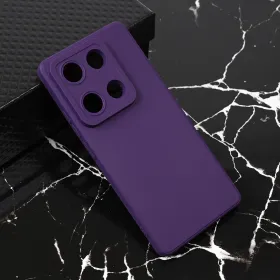 Futrola - maska Teracell Giulietta za Xiaomi Redmi Note 14S (EU) mat tamno ljubicasta.