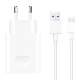 Kucni punjac Huawei USB CP404 22.5W sa Type-C kablom white Full Original (55033325) (MS).