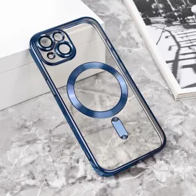 Futrola - maska Magsafe Lux za iPhone 15 6.1 plava.