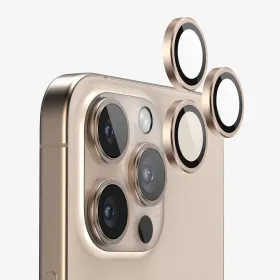 Zastita za kameru za iPhone 16 Pro 6.3/iPhone 16 Pro Max 6.9 zlatna.